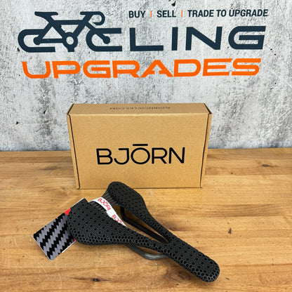 New! Bjorn Cycles Setka 3D Printed 155mm 7x9mm Carbon Rail Bike Saddle 131g