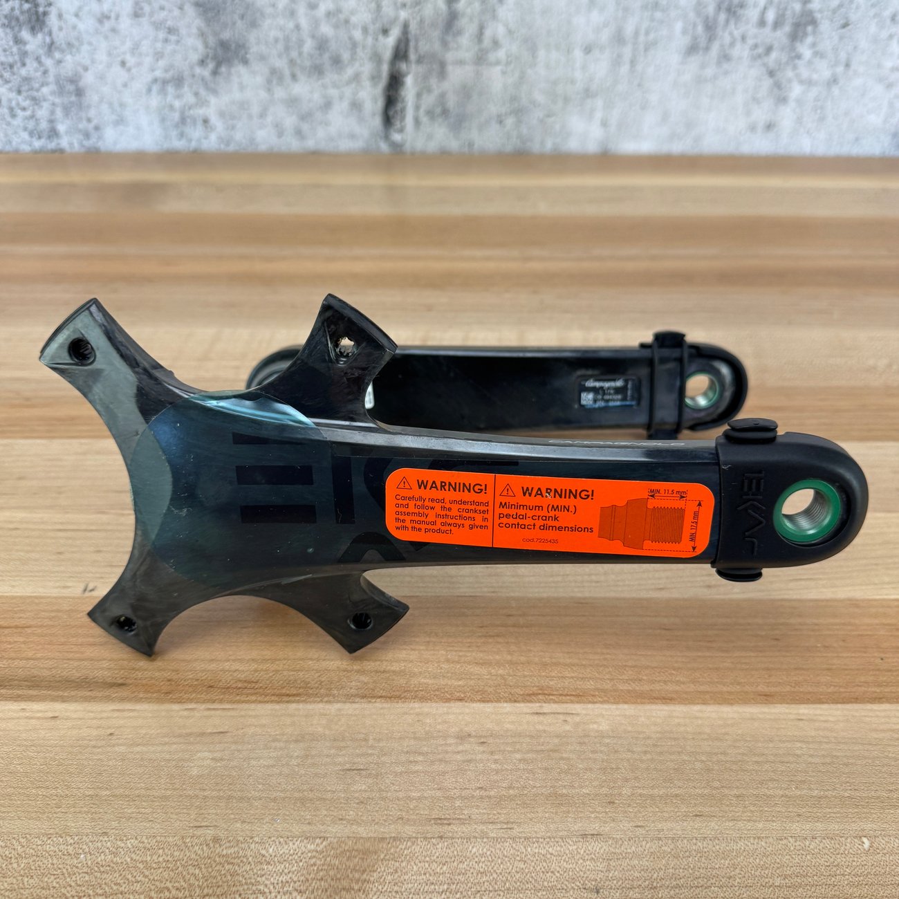New! Campagnolo Ekar 175mm 4-Bolt 123 BCD Carbon Crankset 575g