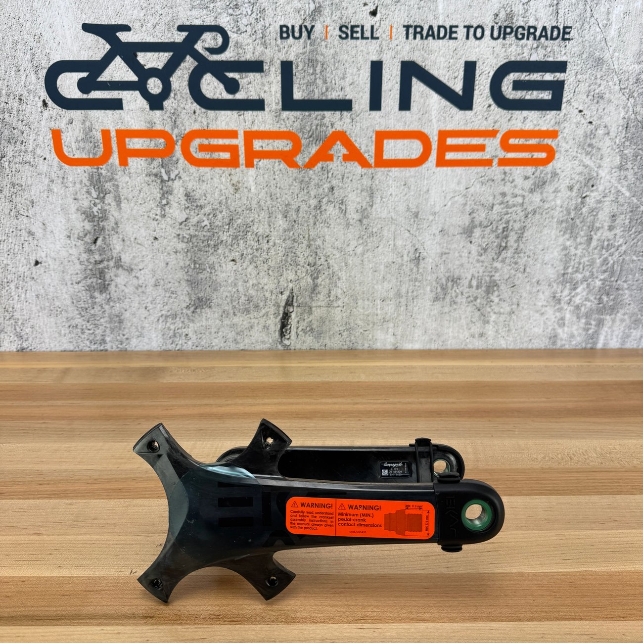 New! Campagnolo Ekar 175mm 4-Bolt 123 BCD Carbon Crankset 575g