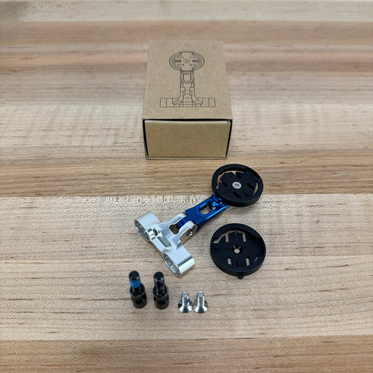 New! Cane Creek Computer Mount Blue/Silver Alloy Computer Mount 40g MSRP $79.99