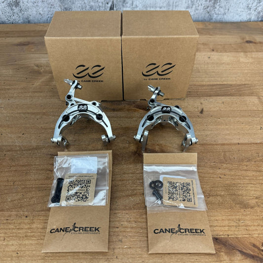 New! Cane Creek eeBrakes Gen 4 Center-Mount Silver Rim Brake Calipers Brakeset