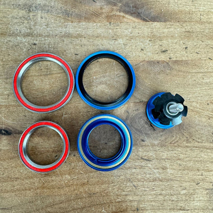 New! Cane Creek Hellbender 70 1 1/8" Steerer IS41/28.6/H9 BAA1188 Blue Headset