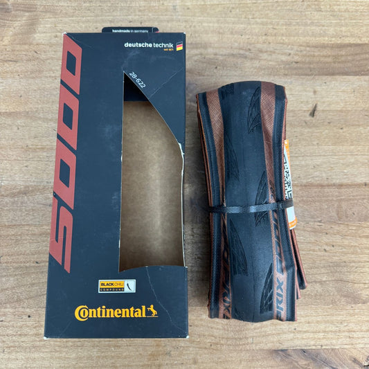New! Continental Grand Prix 5000 700c x 28mm Tan Wall Clincher Single Tire