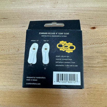New! Crankbrothers Standard Release 6º Float Pedal Cleat Kit