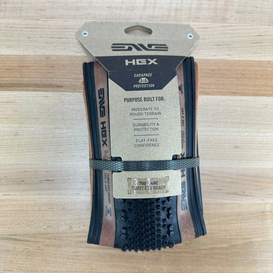 New! Single Enve Hex Carapase TLR 700c x 48mm Tubeless Gravel Bike Tire