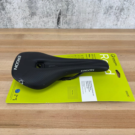New! Ergon SR Comp Small/Medium 140mm 7x7mm Alloy Rails Bike Saddle MSRP $135