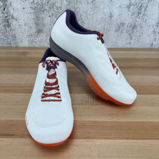 New! Fizik Tempo Beat Size 39 EU White/Orange Men's Gravel Shoes MSRP $180