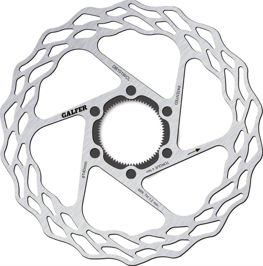 New! Galfer Bike 140mm 1.8mm Wave Road Center Lock Disc Brake Rotor DB101WCL 76g