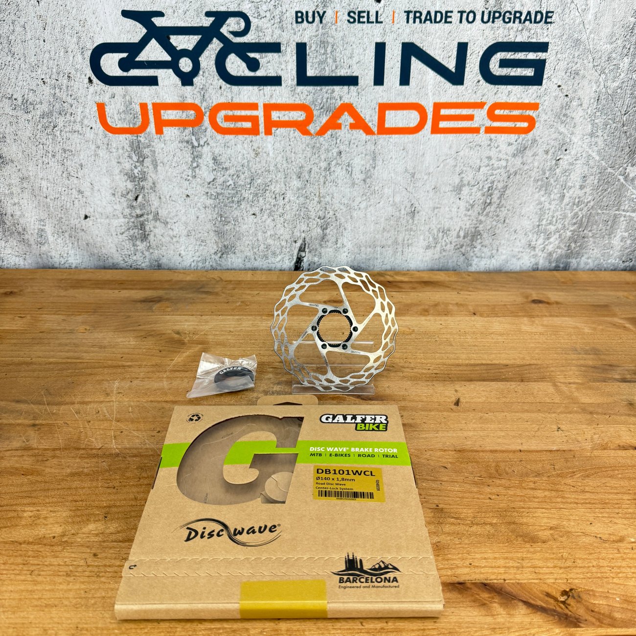 New! Galfer Bike 140mm 1.8mm Wave Road Center Lock Disc Brake Rotor DB101WCL 76g
