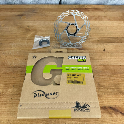 New! Galfer Bike 140mm 1.8mm Wave Road Center Lock Disc Brake Rotor DB101WCL 76g