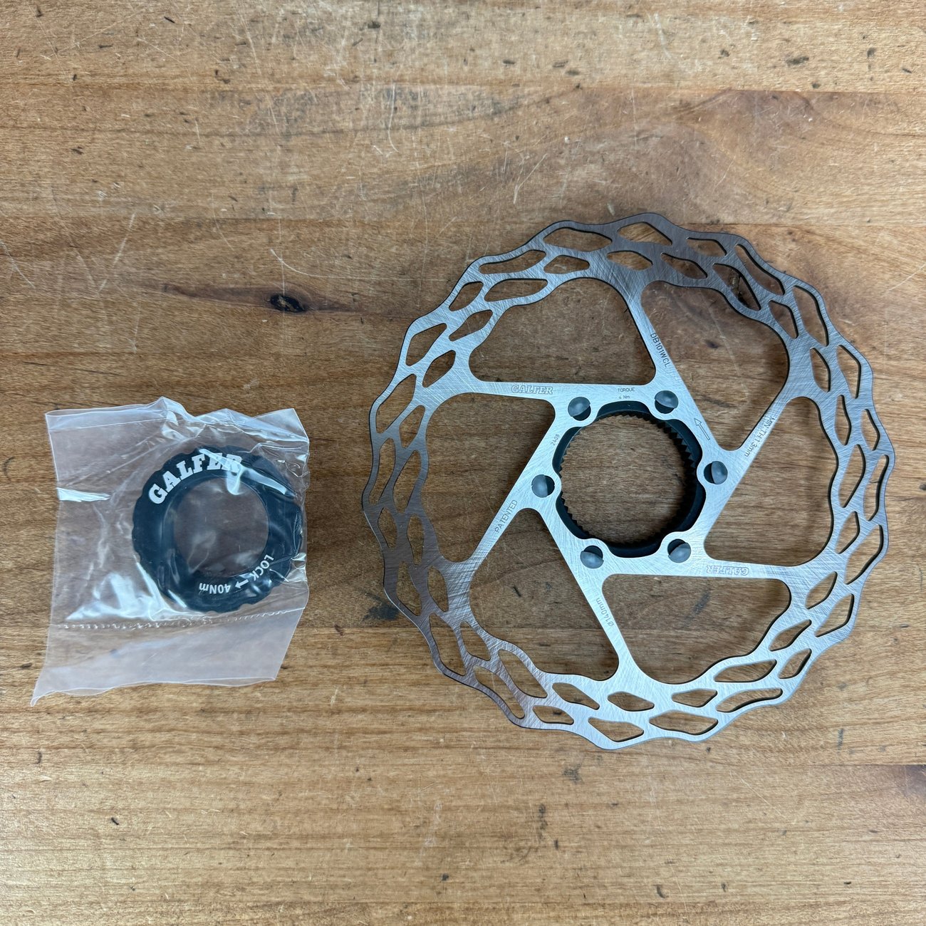 New! Galfer Bike 140mm 1.8mm Wave Road Center Lock Disc Brake Rotor DB101WCL 76g