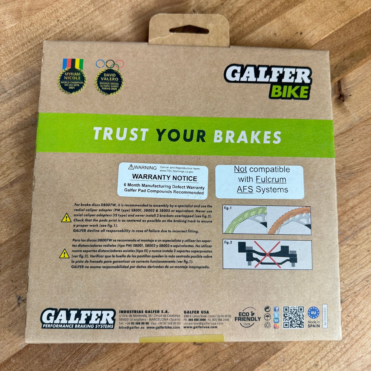 New! Galfer Bike 140mm 1.8mm Wave Road Center Lock Disc Brake