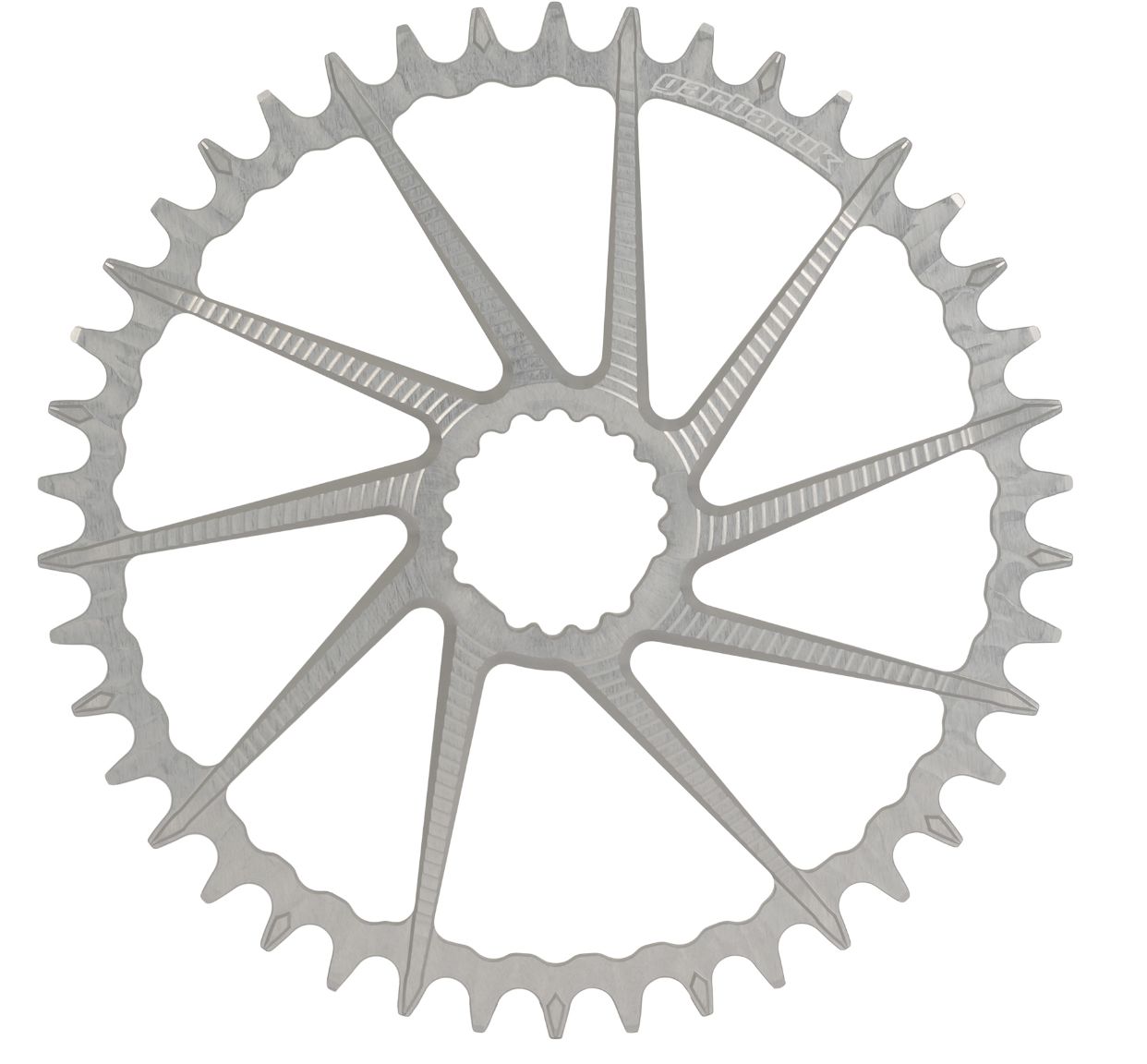 New! Garbaruk 1x 44t Direct Mount Road/Gravel Silver Bike Chainring 85g