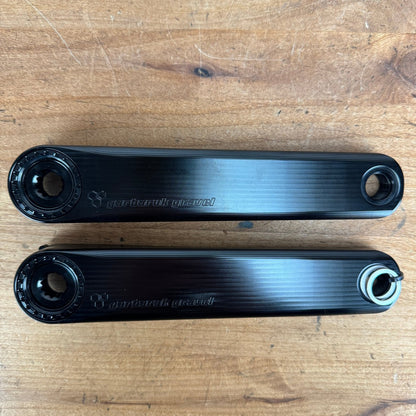 New! Garbaruk 170mm Black/Black Alloy Road/Gravel Bike Crankset 416g