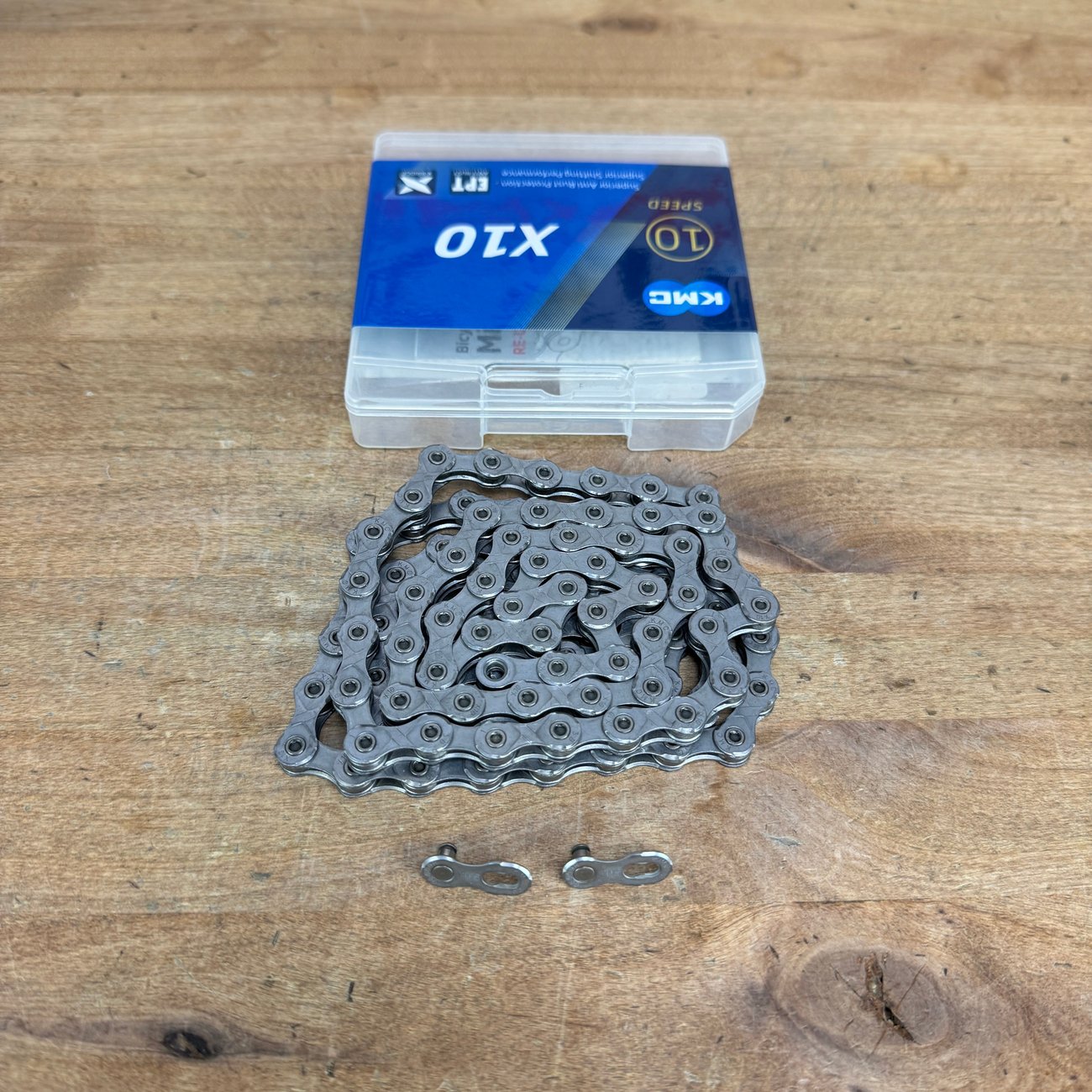 New! KMC X10 116 Links 10-Speed Silver Bike Chain w/ Missing Link MSRP $55