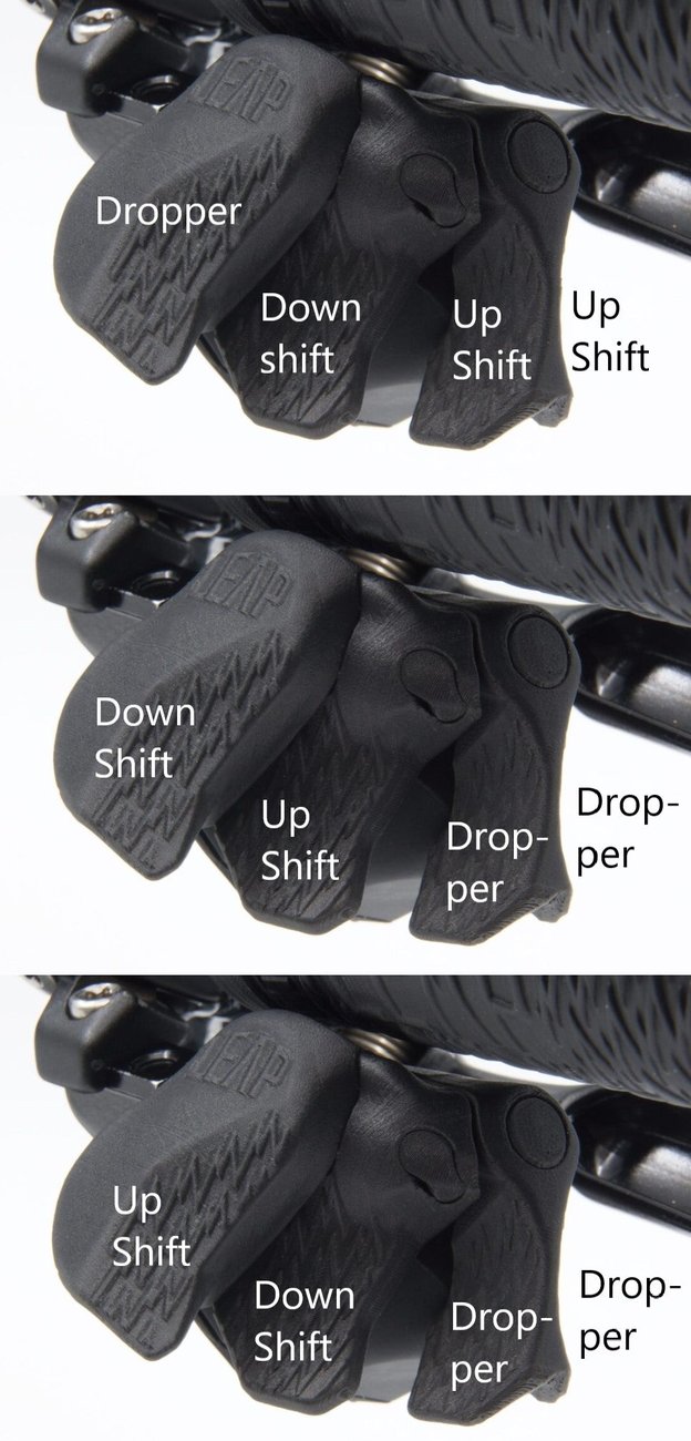 New! Leap Components Quadshift Sram Wireless AXS MTB 4-in-1 Shifter Ready to Mount