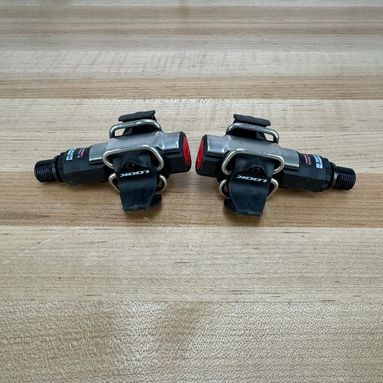 Low Mile! Look S-Track Carbon Titanium Clipless MTB/Gravel Bike Pedals 230g
