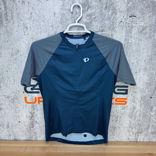 New! Pearl iZumi Interval Men's Large Short Sleeve Blue Cycling Jersey