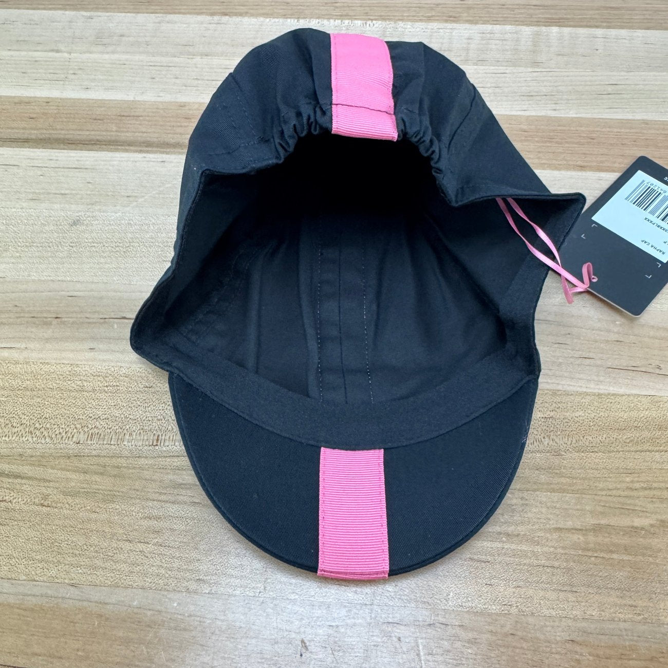 New! Rapha Cap II Black/Pink Cycling Cap MSRP $42