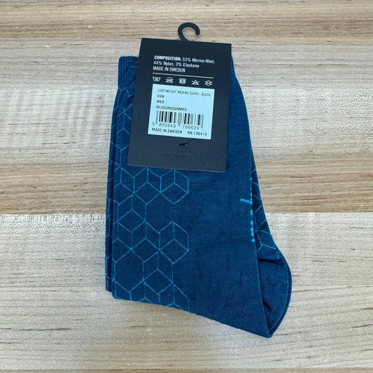 New! Rapha Lightweight Merino Block Medium Cycling Socks MSRP $30