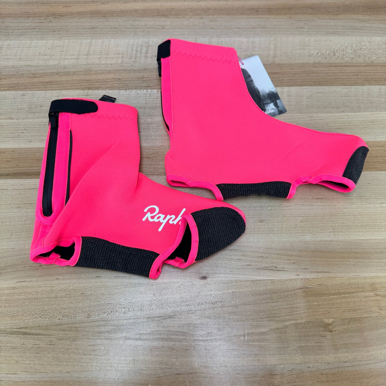 New! Rapha Overshoes Large Pink Cycling Shoe Covers MSRP $96