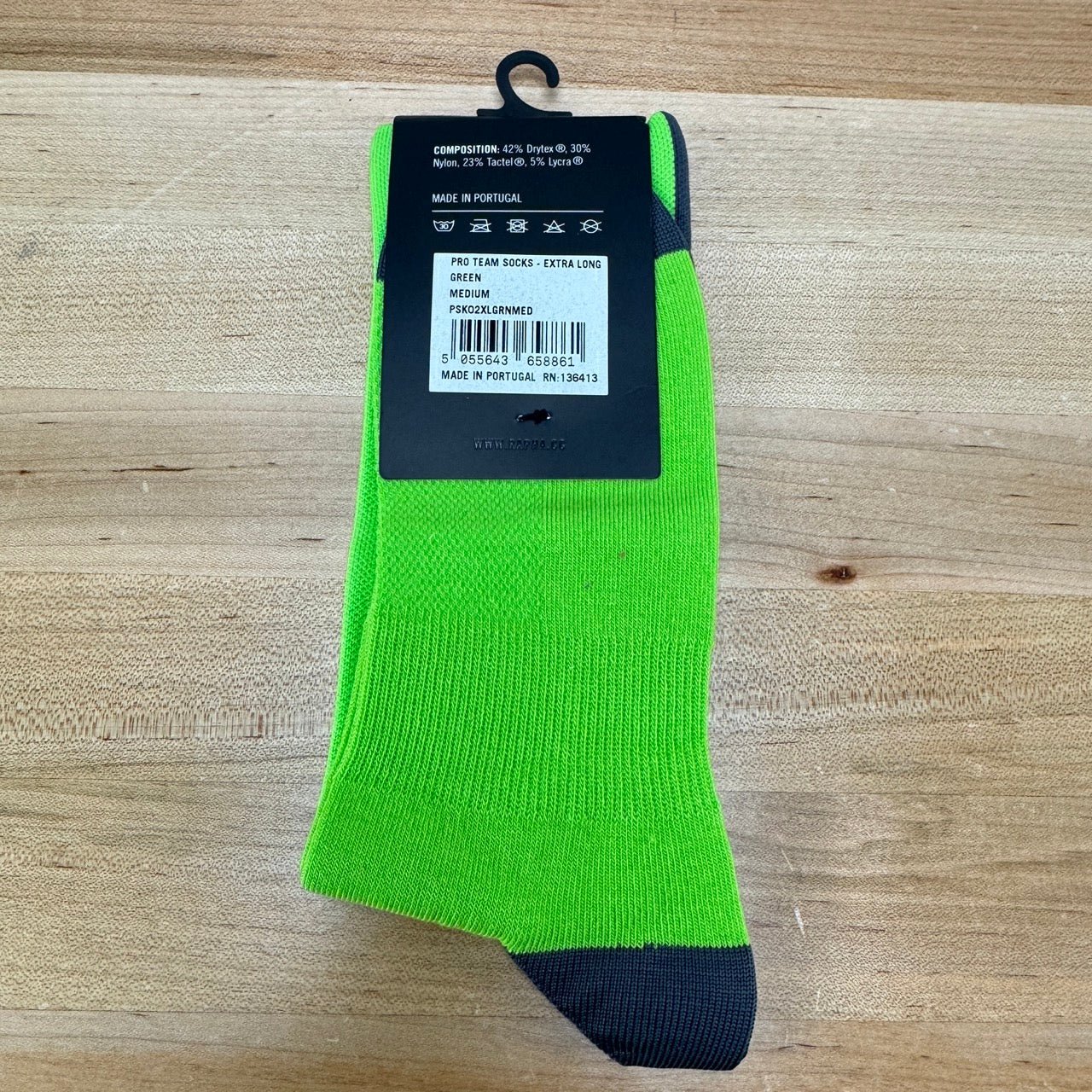 New! Rapha Pro Extra Long Medium Green Cycling Socks