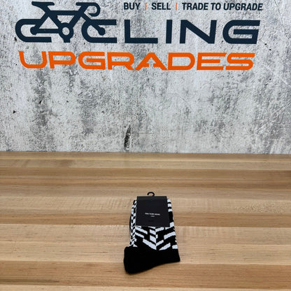 New! Rapha Pro Team Long Large Black/White Cycling Socks