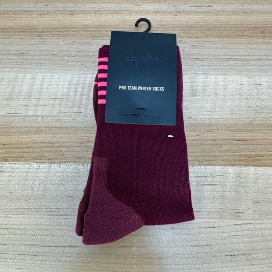 New! Rapha Pro Team Winter Medium Cycling Socks MSRP $35