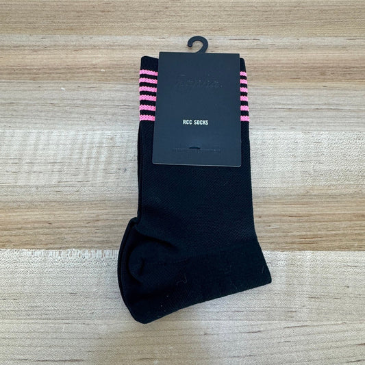 New! Rapha RCC Regular Large Black Cycling Socks MSRP $30