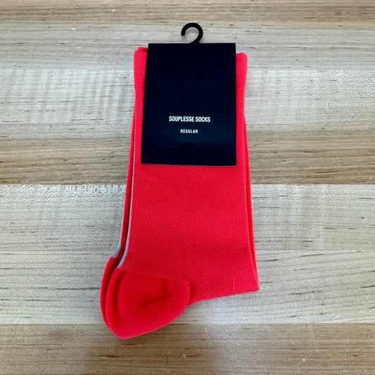 New! Rapha Women's Souplesse Regular Large Red Cycling Socks