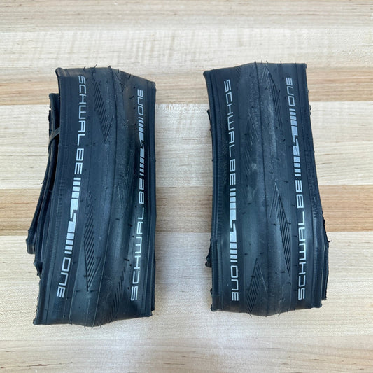 New! Pair Schwalbe One 700c x 32mm Clincher Road Bike Tires Tube Type Only