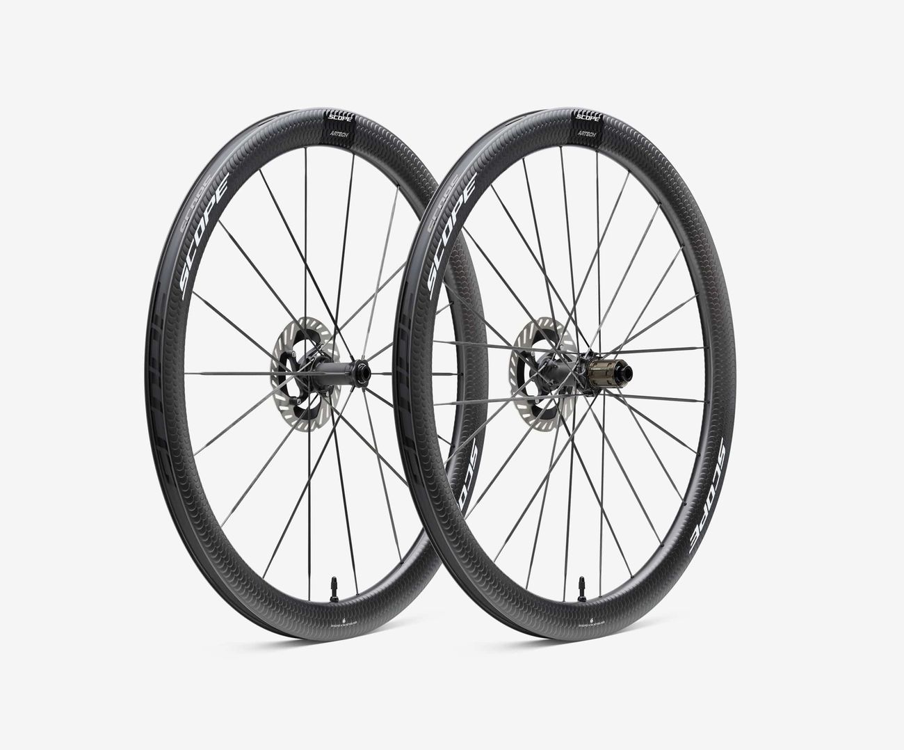 New! Scope Artech 4.A Carbon Disc Brake Road Bike Wheelset 700c 1200g