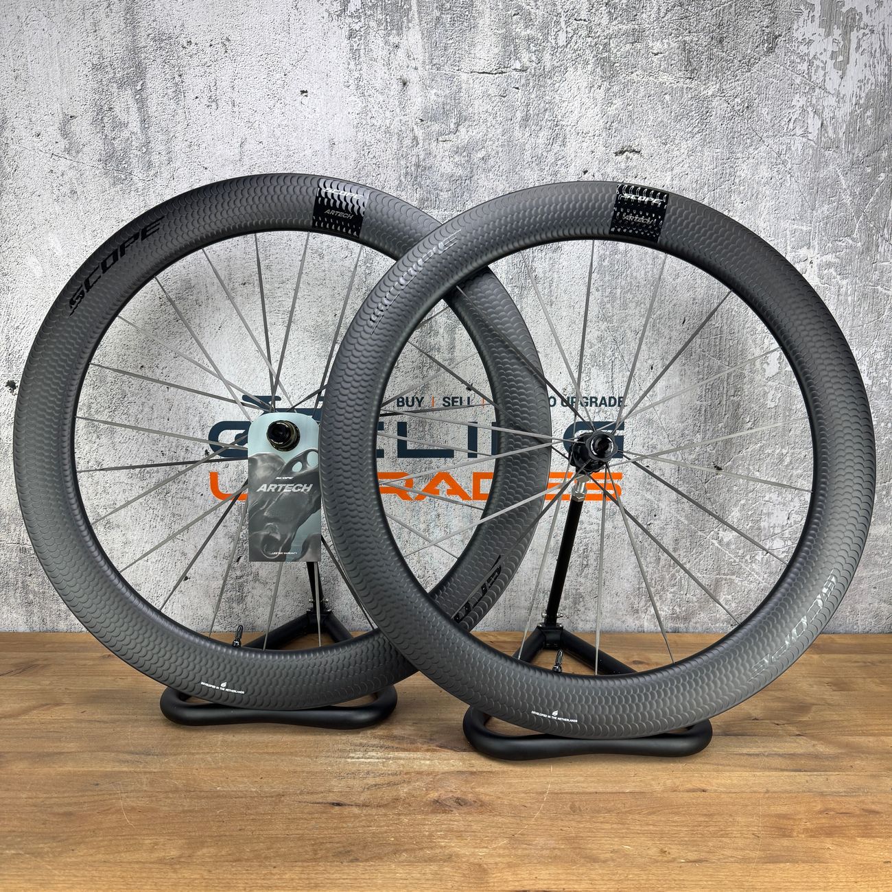 New! Scope Artech 6 65mm Carbon Disc Brake Road Bike Wheelset 700c 1244g