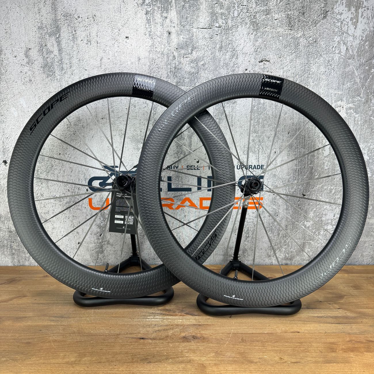 New! Scope Artech 6 65mm Carbon Disc Brake Road Bike Wheelset 700c 1244g