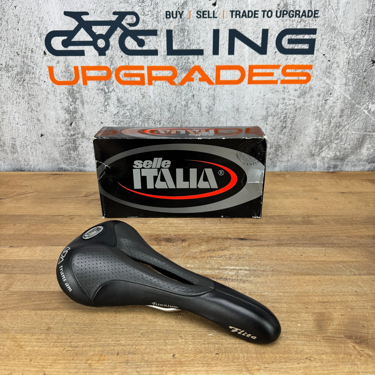 New! Selle Italia Flite Gel Flow Trans Am 7x7mm Titanium Rails