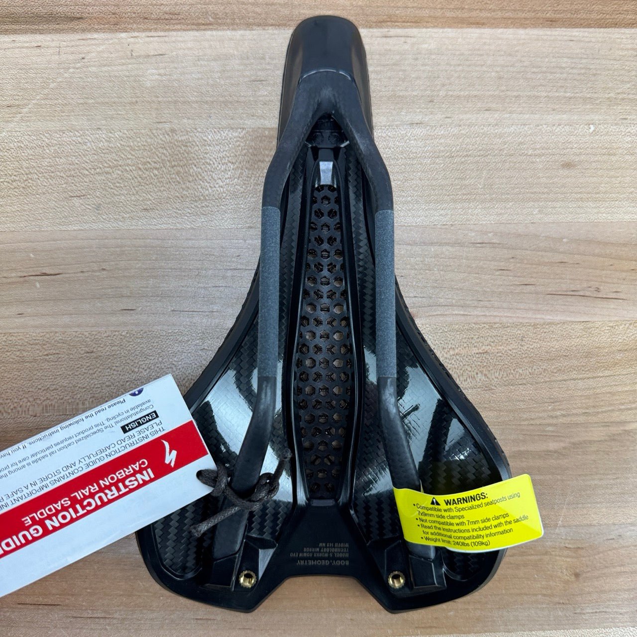 New! Specialized S-Works Romin EVO Mirror Carbon Rails 143mm