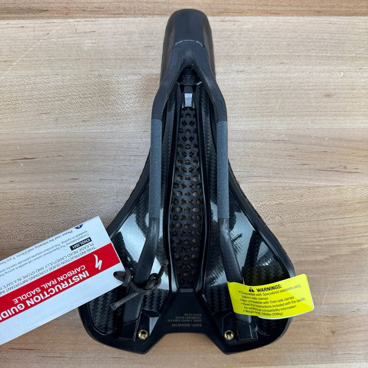 New! Specialized S-Works Romin EVO Mirror Carbon Rails 143mm 
