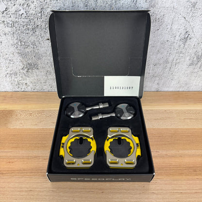 New! Speedplay Zero Titanium Spindle Black 50mm Spindle Pedals 166g