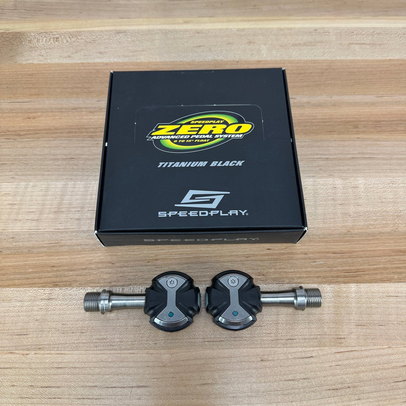 New! Speedplay Zero Titanium Spindle Black 50mm Spindle Pedals 166g