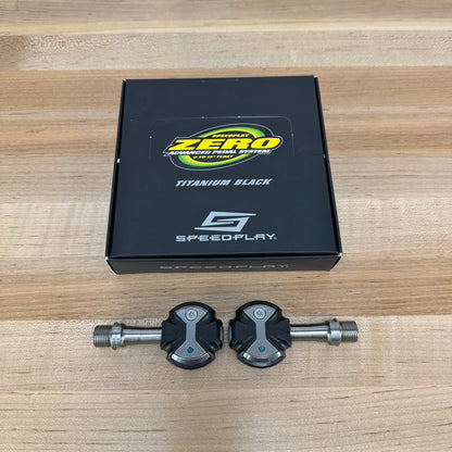 New! Speedplay Zero Titanium Spindle Black 50mm Spindle Pedals 166g