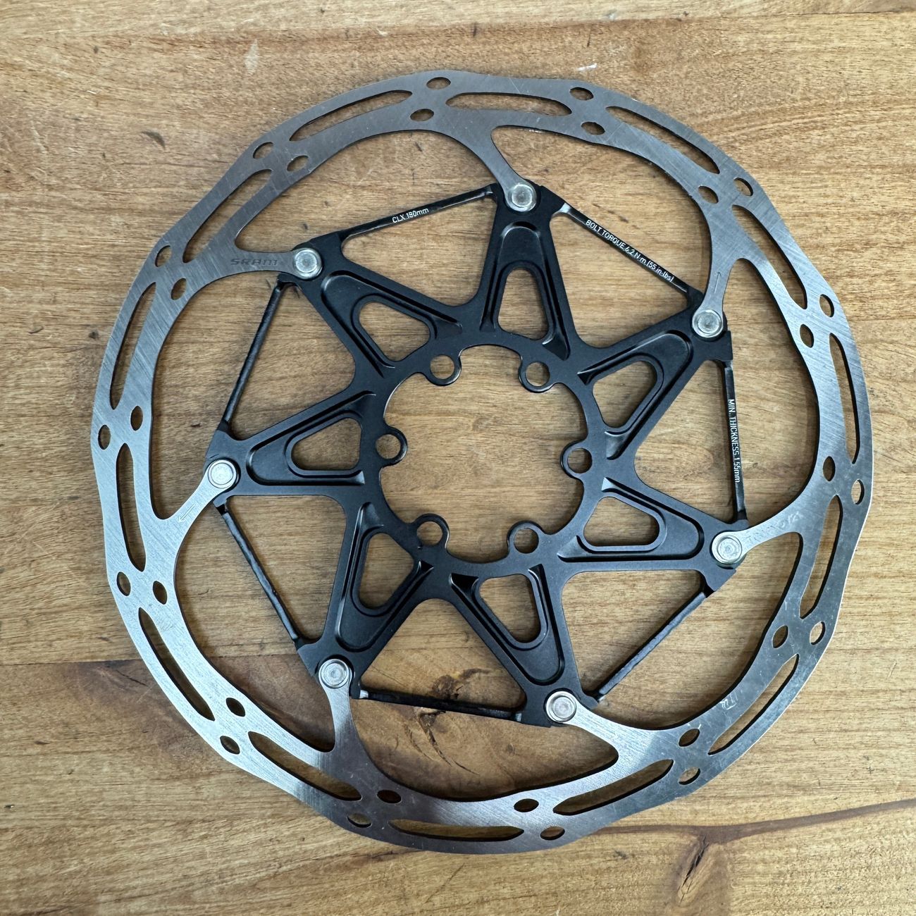 New! SRAM Centerline CLX 6-Bolt 180mm Disc Brake Rotor 122g