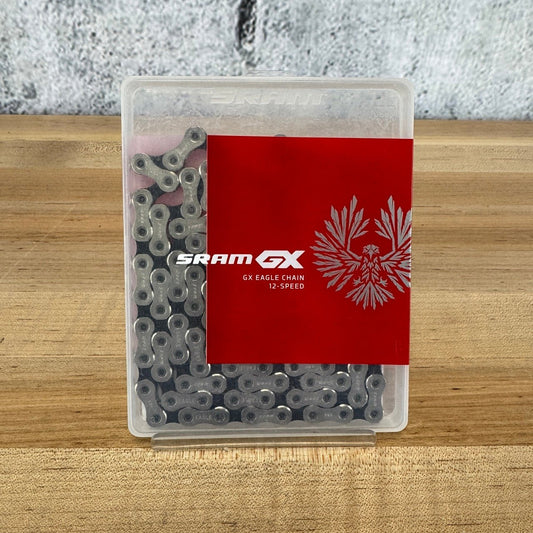 New! SRAM Eagle GX 126 Links 12-Speed Silver/Black MTB Bike Chain MSRP $45