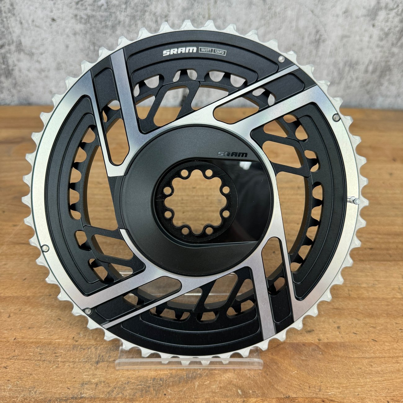 New! SRAM Red AXS E1 8-Bolt 50/37t 2x 12-Speed Bike Chainring Set 240g
