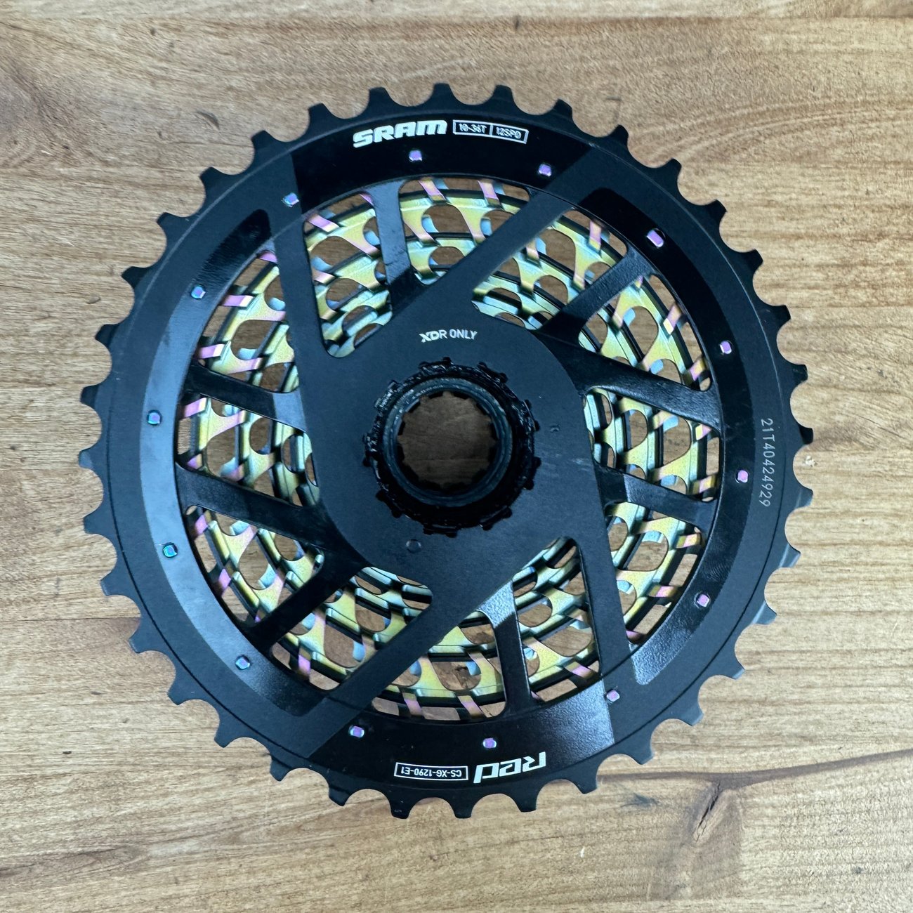 New! SRAM Red AXS E1 XG-1290 10-36t 12-Speed XDR Rainbow Bike Cassette 232g