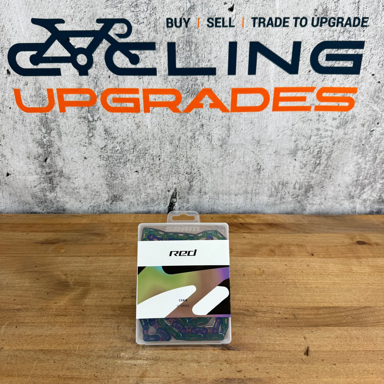 New! SRAM Red AXS E1 Flattop 12/13-Speed 126 Links Rainbow Bike Chain MSRP $120