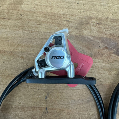 New! SRAM Red AXS E1 Flat-Mount Two-Piece Hydraulic Disc Brake Calipers w/ Lines