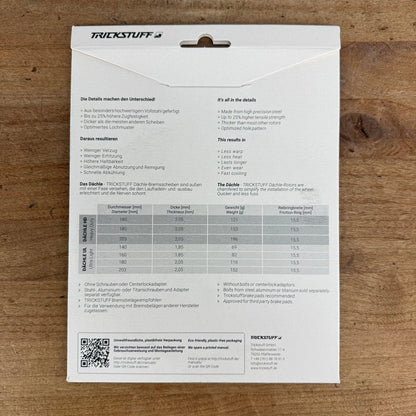 New! Trickstuff Dächle Disc UL 6-Bolt 160mm Bike Disc Brake Rotor 88g