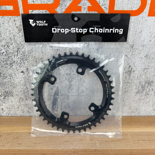 New! Wolf Tooth Drop-Stop ST 44t 4-Bolt 110 BCD 1x Bike Chainring 112g