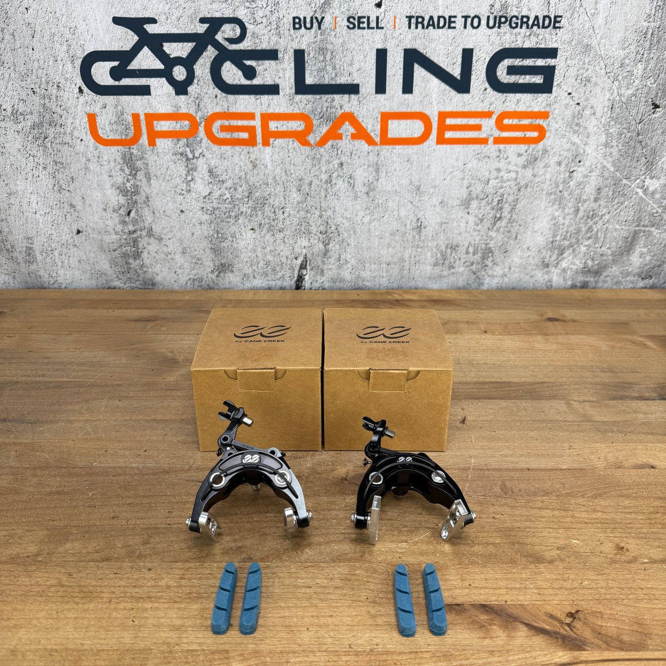 New! Cane Creek eeBrakes Gen 4 Black/Silver Center-Mount Rim Brake Calipers 169g