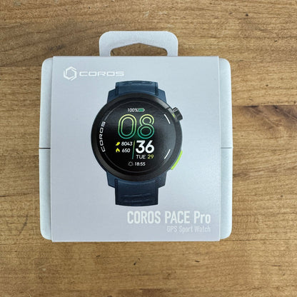 New! Coros Pace Pro GPS Sport Watch Blue Silicone Band 49g Running Watch